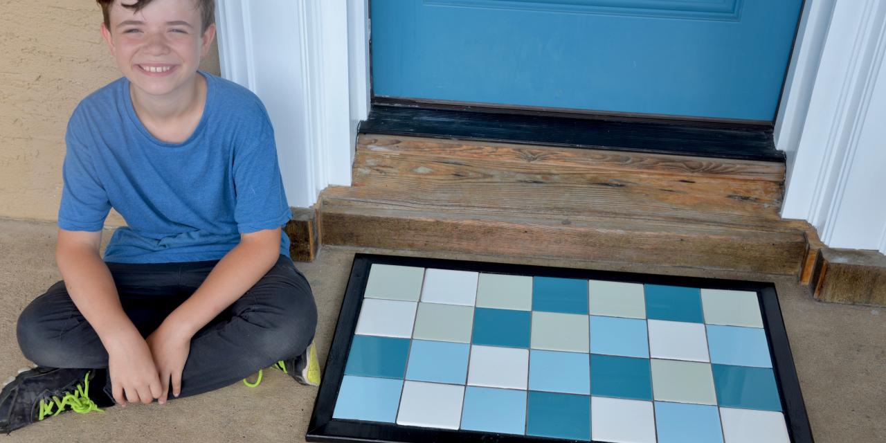 Upcycle idea Transform repurposed tiles into a new doormat Habitat